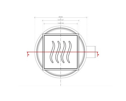 Душевой трап Pestan Confluo Standard Tide 1 Mask 13000070