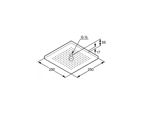 Верхний душ Kludi A-Qa 6653105-00 Хром