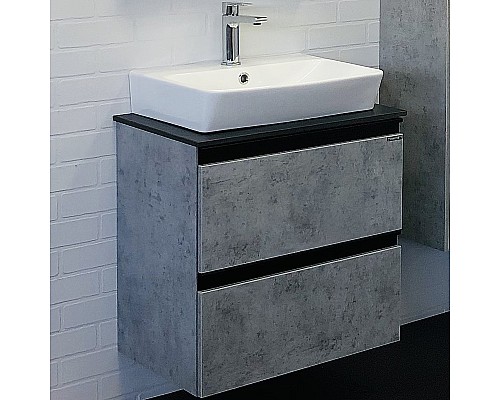 Тумба с раковиной Comforty Эдинбург 60-2 00-00005700 подвесная Бетон светлый