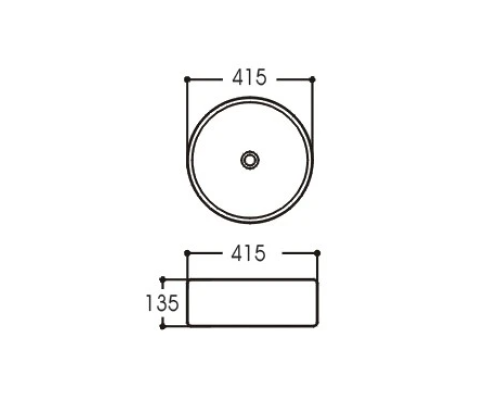 Раковина-чаша Aquatek Европа 40 AQ5558-00 Белая