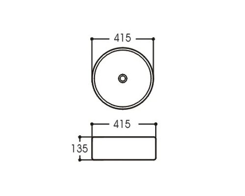 Раковина-чаша Aquatek Европа 40 AQ5558-00 Белая