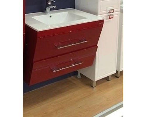 Тумба под раковину Bellezza Берта 100 4635217510033 подвесная Красная