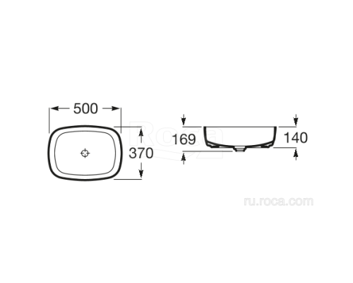 Раковина Roca Inspira Soft 37х50 327500000