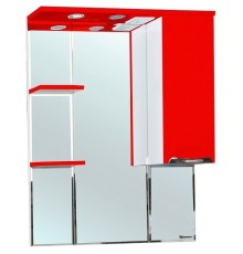 Зеркало со шкафом Bellezza Альфа 75 R 4618812001038 с подсветкой Белое Красное