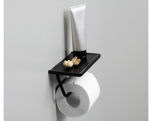 Держатель туалетной бумаги WasserKRAFT Abens K-1525 Черный матовый