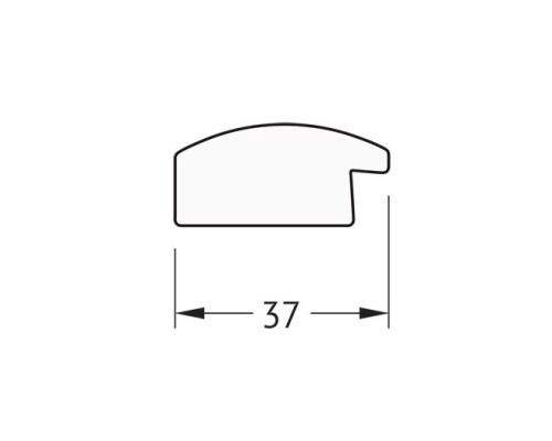 Зеркало Evoform Definite 90х70 BY 0683 в багетной раме - Черный дуб 37 мм
