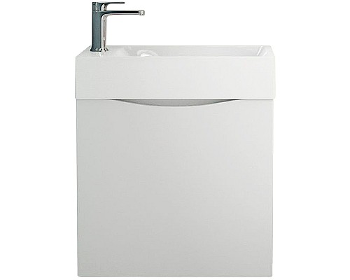 Тумба под раковину Art&Max Liberty-500-1D-SO-BL-R подвесная Белый глянец