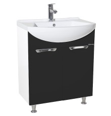 Тумба под раковину Bellezza Альфа 65 4638810000048 Белая Черная