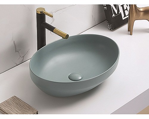 Раковина-чаша CeramaLux 50 78590MLG Зеленая матовая