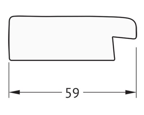 Зеркало Evoform Definite 74х54 BY 0633 в багетной раме - Травленое золото 59 мм