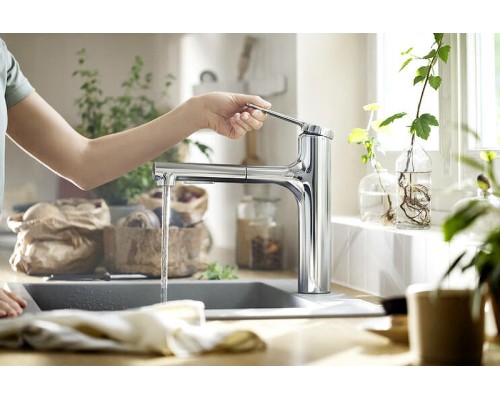 Смеситель для кухни Hansgrohe Zesis M33 Сталь