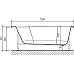 Акриловая ванна WellWant Oberon WW 150x75 WWVO1123W