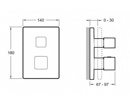 Встраиваемый смеситель для душа Jacob Delafon E75387CP