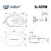 Кухонная мойка Ulgran Classic U-107m-302 Песочная