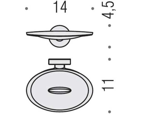 Мыльница Colombo Design Plus W4901.HPS1 Zirconium