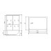 Душевой бокс Timo Lux 148x82 TL-1505 с гидромассажем