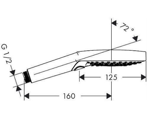 Душевая лейка Hansgrohe Raindance Select S 120 26531400