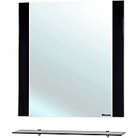 Зеркало Bellezza Рокко 80 4613713030040 с полкой Черное