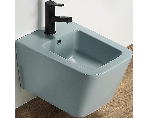 Биде CeramaLux 5370MLG подвесное Зеленое матовое