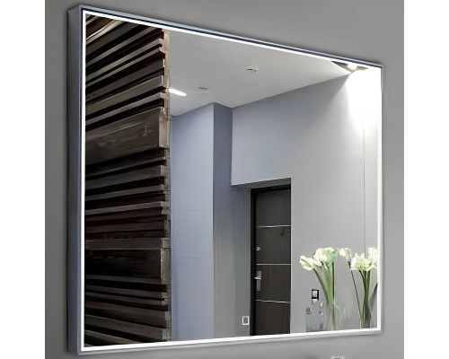 Зеркало Relisan Molly 1000х700 Гл000024369 с подсветкой с сенсорным выключателем и часами