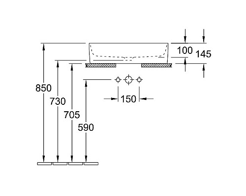 Раковина Villeroy & Boch Collaro 4A195601