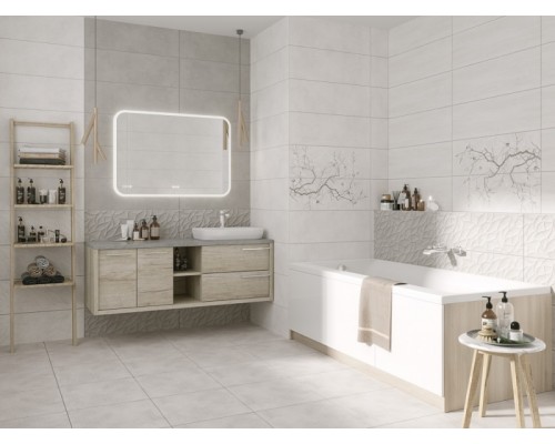 Зеркало Cersanit Led 070 Design Pro 80 KN-LU-LED070*80-p-Os с подсветкой с диммером, часами, подогревом и функцией Bluetooth