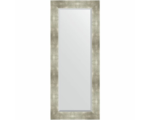 Зеркало Evoform Exclusive 136х56 BY 1160 с фацетом в багетной раме - Алюминий 90 мм