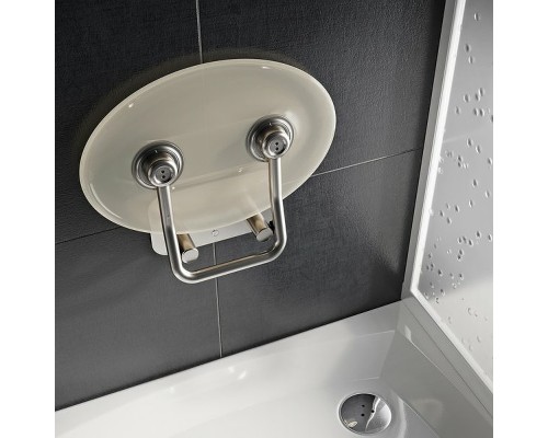 Сиденье для душа Ravak Ovo P II Clear B8F0000048 Прозрачное Нержавеющая сталь