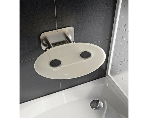 Сиденье для душа Ravak Ovo P II Clear B8F0000048 Прозрачное Нержавеющая сталь