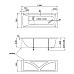Акриловая ванна Marka One Modern 130х70 01мод1370