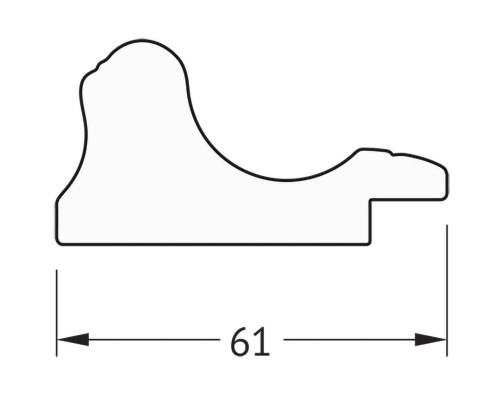 Зеркало Evoform Definite 74х74 BY 1028 в багетной раме - Золотой акведук 61 мм