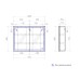 Зеркальный шкаф Vigo Geometry 100 с подсветкой Белый