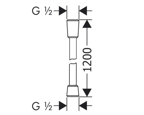 Душевой шланг Excellent Round Silver AREX.SHS.R120SL Хром