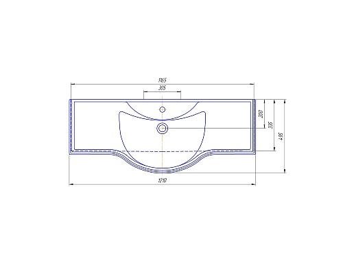 Раковина Caprigo Классик 1200
