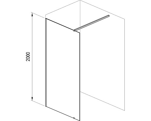 Душевое ограждение со входом с одной стороны Ravak Walk-In GW9WD0300Z1