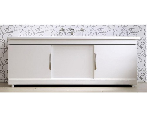 Фронтальная панель для ванны раздвижная Vita 170 белый