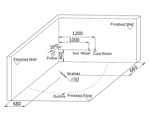 Акриловая ванна Gemy G9082 B