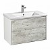 Тумба под раковину Roca Ronda 80 ZRU9303004 белый матовый/бетон