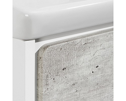 Тумба под раковину Roca Ronda 80 ZRU9303004 белый матовый/бетон