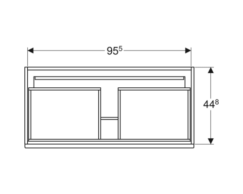 Тумба под раковину Geberit Renova Plan 98 см 869500000