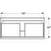 Тумба под раковину Geberit Renova Plan 98 см 869500000