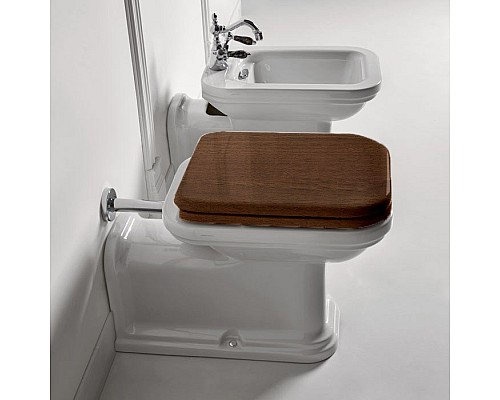 Унитаз напольный приставной Kerasan Waldorf 411601 удлиненный