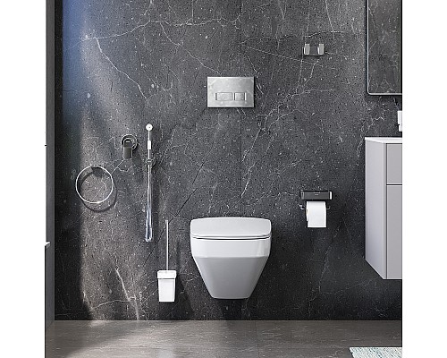 Комплект для ванной комнаты унитаз Am.Pm Inspire 2.0 с инсталляцией с гигиеническим набором и аксессуарами CK50GD