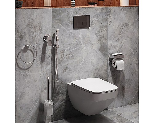Комплект для ванной комнаты унитаз Am.Pm Inspire 2.0 с инсталляцией с гигиеническим набором и аксессуарами CK50GD