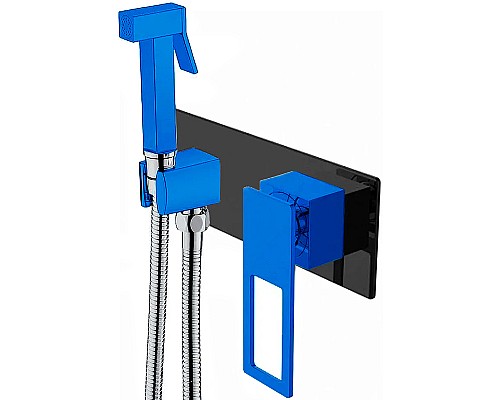 Гигbеническая лейка Boheme Q со смесителем BlackUW