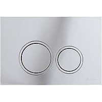Клавиша смыва Iberica Blanca Esti-O 246x165, хром глянцевый, ABS пластик