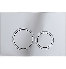 Клавиша смыва Iberica Blanca Esti-O 246x165, хром глянцевый, ABS пластик