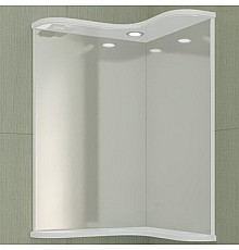 Зеркало СанТа Аврора 65 с подсветкой угловое