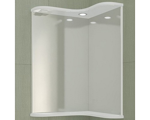 Зеркало СанТа Аврора 65 с подсветкой угловое