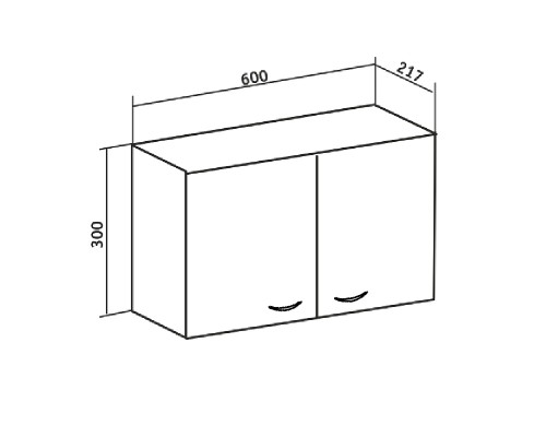 Подвесной шкаф Runo Рондо 60 00000001089 Белый
